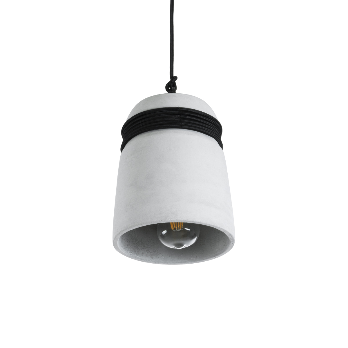 LEDTM® TRIBECA 01320 Μοντέρνο Κρεμαστό Φωτιστικό Οροφής με Ντουί 1 x E27 AC 220-240V IP20 - Γκρι & Μαύρο - Μ20 x Π20 x Υ26cm - Image 5