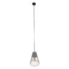 LEDTM® DURANT 01323 Μοντέρνο Κρεμαστό Φωτιστικό Οροφής με Ντουί 1 x E27 AC 220-240V IP20 - Γκρι & Χρυσό - Μ25 x Π25 x Υ31cm - Image 2