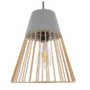 LEDTM® DURANT 01323 Μοντέρνο Κρεμαστό Φωτιστικό Οροφής με Ντουί 1 x E27 AC 220-240V IP20 - Γκρι & Χρυσό - Μ25 x Π25 x Υ31cm - Image 3