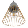 LEDTM® DURANT 01323 Μοντέρνο Κρεμαστό Φωτιστικό Οροφής με Ντουί 1 x E27 AC 220-240V IP20 - Γκρι & Χρυσό - Μ25 x Π25 x Υ31cm - Image 7