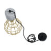 LEDTM® DURANT 01325 Μοντέρνο Κρεμαστό Φωτιστικό Οροφής με Ντουί 1 x E27 AC 220-240V IP20 - Γκρι & Χρυσό - Μ20 x Π20 x Υ35cm - Image 10