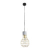 LEDTM® DURANT 01325 Μοντέρνο Κρεμαστό Φωτιστικό Οροφής με Ντουί 1 x E27 AC 220-240V IP20 - Γκρι & Χρυσό - Μ20 x Π20 x Υ35cm - Image 4
