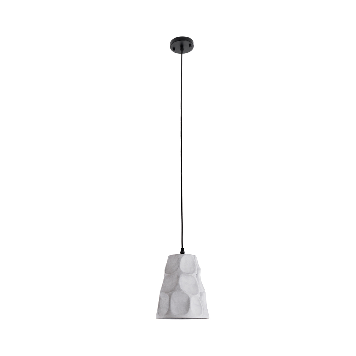 LEDTM® TRIBECA 01327 Μοντέρνο Κρεμαστό Φωτιστικό Οροφής με Ντουί 1 x E27 AC 220-240V IP20 - Γκρι - Μ18 x Π18 x Υ23cm - Image 4