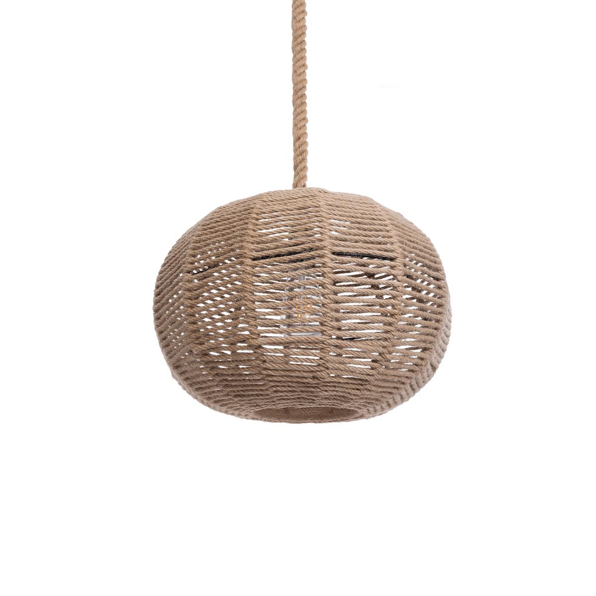 LEDTM® MANDALA 01331 Vintage Κρεμαστό Φωτιστικό Οροφής με Ντουί 1 x E27 AC 220-240V IP20 - Μπεζ - Μ40 x Π40 x Υ33cm - Image 7