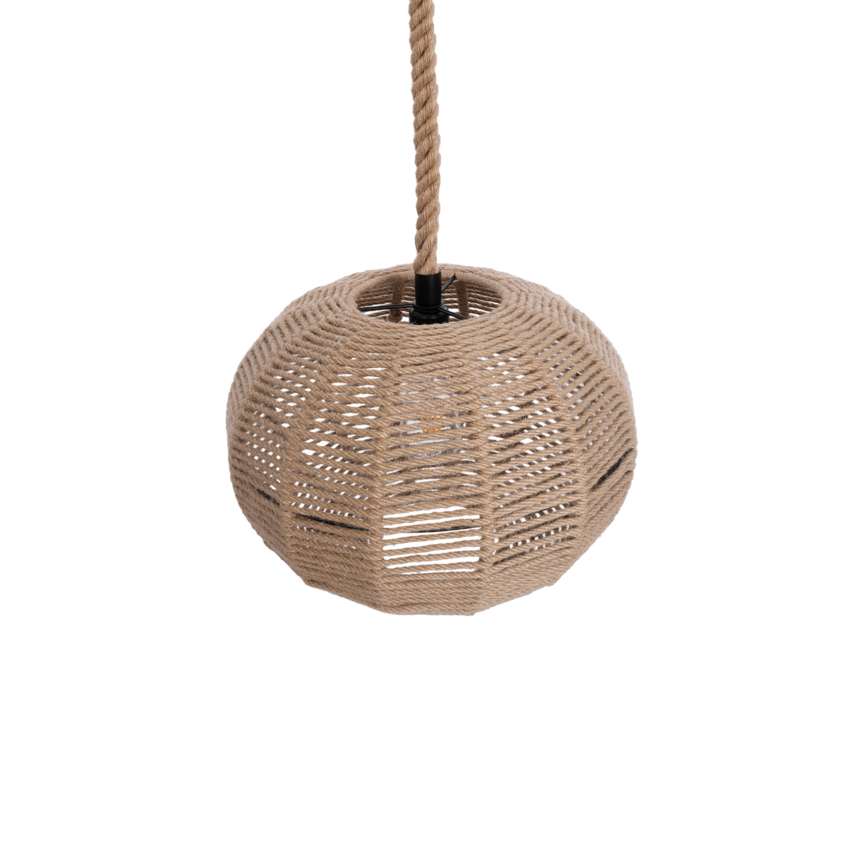 LEDTM® MANDALA 01331 Vintage Κρεμαστό Φωτιστικό Οροφής με Ντουί 1 x E27 AC 220-240V IP20 - Μπεζ - Μ40 x Π40 x Υ33cm - Image 8