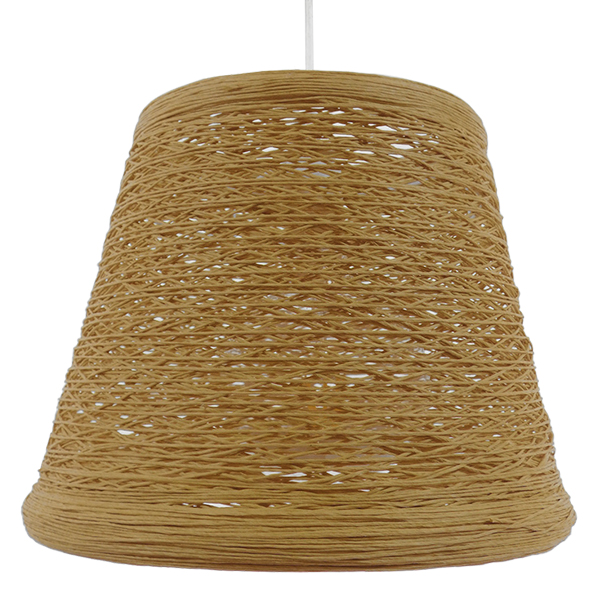 LEDTM® PLAYROOM 01332 Vintage Κρεμαστό Φωτιστικό Οροφής με Ντουί 1 x E27 AC 220-240V IP20 - Μπεζ - Μ32 x Π32 x Υ27cm - Image 3