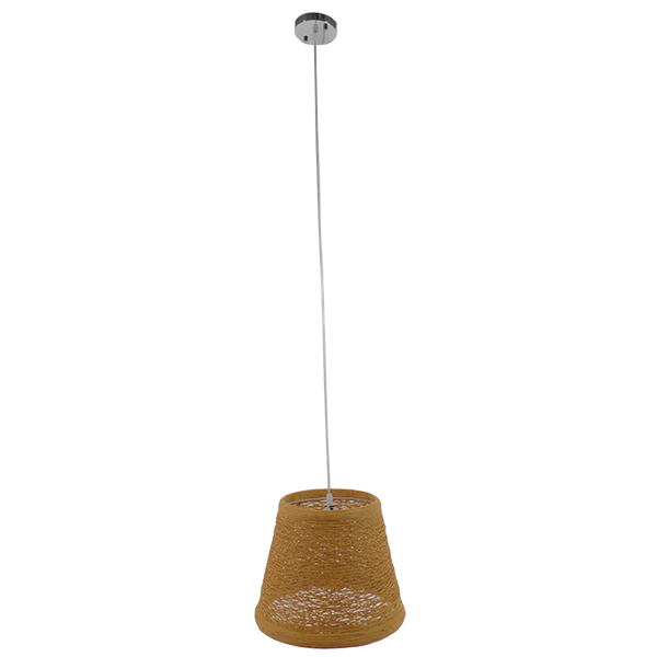 LEDTM® PLAYROOM 01332 Vintage Κρεμαστό Φωτιστικό Οροφής με Ντουί 1 x E27 AC 220-240V IP20 - Μπεζ - Μ32 x Π32 x Υ27cm - Image 2
