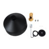 LEDTM® CALYPSO 01334-B Μοντέρνο Κρεμαστό Φωτιστικό Οροφής με Ντουί 1 x E27 AC 220-240V IP20 - Μαύρο & Μπρούτζινο - Μ36 x Π36 x Υ35cm - Image 10