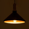 LEDTM® CALYPSO 01334-A Μοντέρνο Κρεμαστό Φωτιστικό Οροφής με Ντουί 1 x E27 AC 220-240V IP20 - Μαύρο & Μπρούτζινο - Μ36 x Π36 x Υ30cm - Image 3