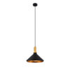 LEDTM® CALYPSO 01334-A Μοντέρνο Κρεμαστό Φωτιστικό Οροφής με Ντουί 1 x E27 AC 220-240V IP20 - Μαύρο & Μπρούτζινο - Μ36 x Π36 x Υ30cm - Image 4