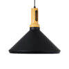 LEDTM® CALYPSO 01334-A Μοντέρνο Κρεμαστό Φωτιστικό Οροφής με Ντουί 1 x E27 AC 220-240V IP20 - Μαύρο & Μπρούτζινο - Μ36 x Π36 x Υ30cm - Image 5