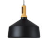 LEDTM® CALYPSO 01334-B Μοντέρνο Κρεμαστό Φωτιστικό Οροφής με Ντουί 1 x E27 AC 220-240V IP20 - Μαύρο & Μπρούτζινο - Μ36 x Π36 x Υ35cm - Image 5