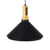 LEDTM® CALYPSO 01334-A Μοντέρνο Κρεμαστό Φωτιστικό Οροφής με Ντουί 1 x E27 AC 220-240V IP20 - Μαύρο & Μπρούτζινο - Μ36 x Π36 x Υ30cm - Image 7