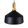 LEDTM® CALYPSO 01334-B Μοντέρνο Κρεμαστό Φωτιστικό Οροφής με Ντουί 1 x E27 AC 220-240V IP20 - Μαύρο & Μπρούτζινο - Μ36 x Π36 x Υ35cm - Image 7