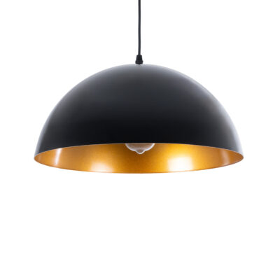 Alternative view of LEDTM® LUNE 01341 Μοντέρνο Κρεμαστό Φωτιστικό Οροφής με Ντουί 1 x E27 AC 220-240V IP20 - Μαύρο & Χρυσό - Μ40 x Π40 x Υ20cm
