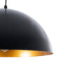 LEDTM® LUNE 01341 Μοντέρνο Κρεμαστό Φωτιστικό Οροφής με Ντουί 1 x E27 AC 220-240V IP20 - Μαύρο & Χρυσό - Μ40 x Π40 x Υ20cm - Image 8
