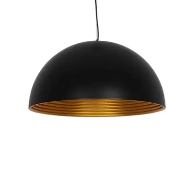 LEDTM® MEDEA 01344 Μοντέρνο Κρεμαστό Φωτιστικό Οροφής με Ντουί 1 x E27 AC 220-240V IP20 - Μαύρο & Χρυσό - Μ60 x Π60 x Υ30cm