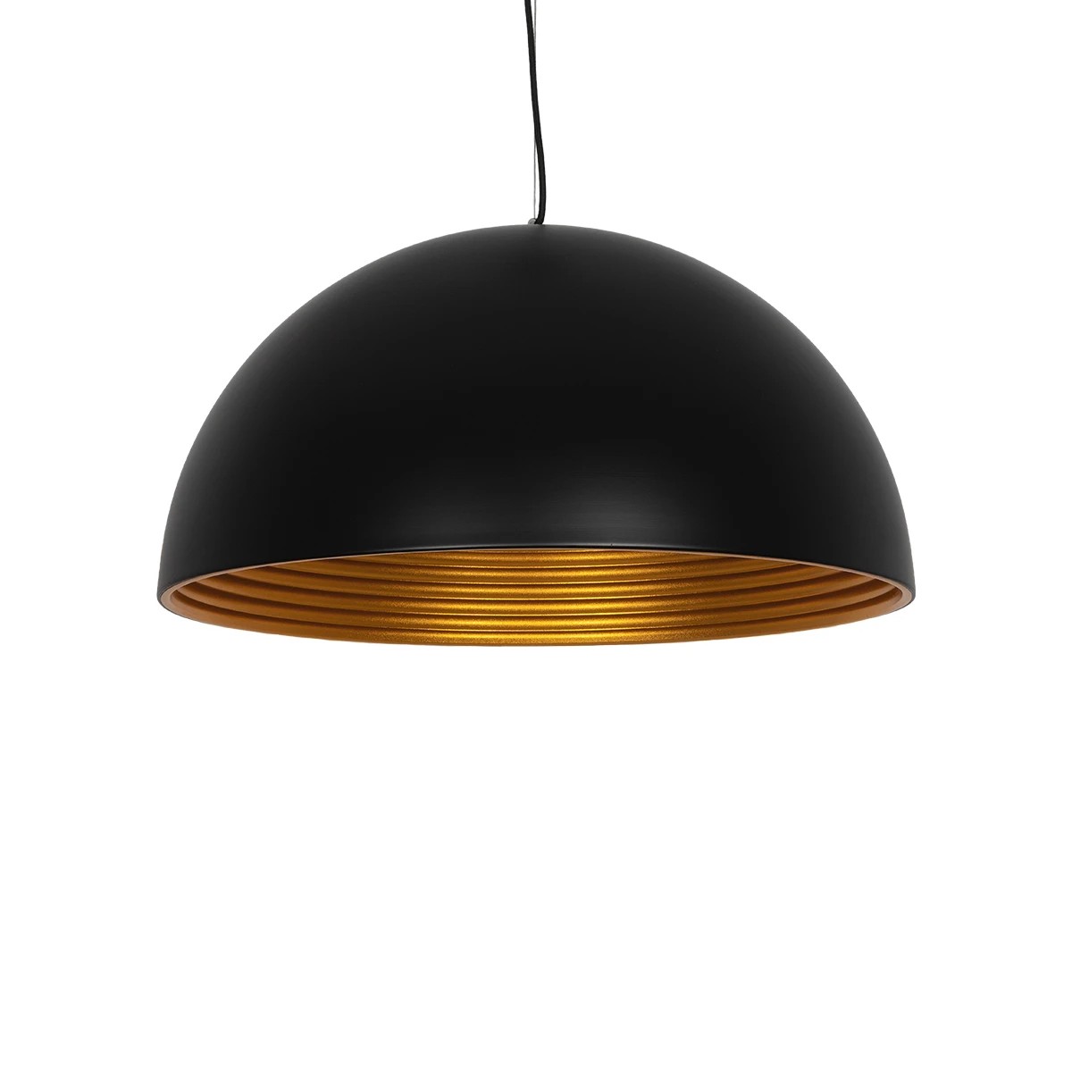 LEDTM® MEDEA 01344 Μοντέρνο Κρεμαστό Φωτιστικό Οροφής με Ντουί 1 x E27 AC 220-240V IP20 - Μαύρο & Χρυσό - Μ60 x Π60 x Υ30cm