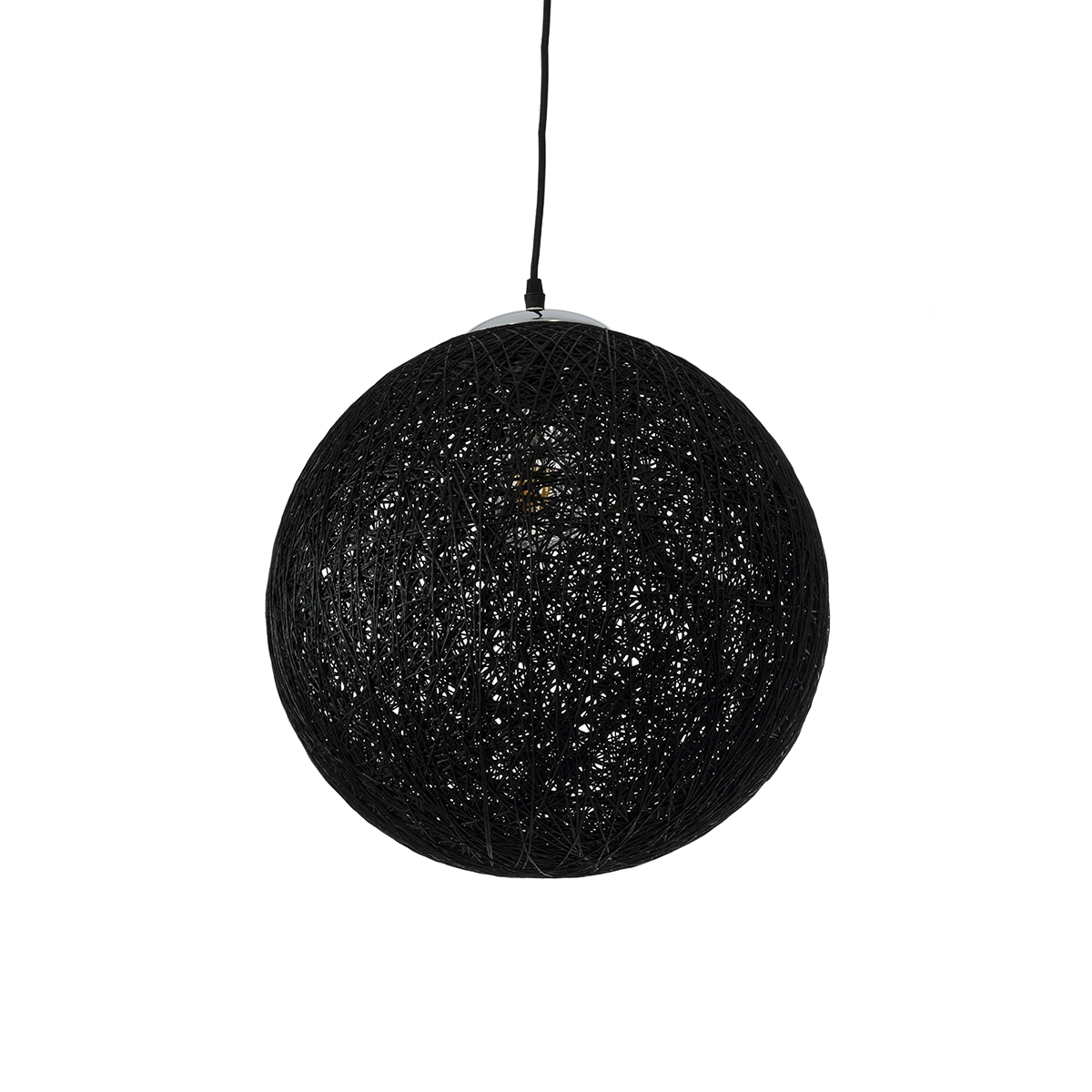 LEDTM® OCEANA 01360 Boho Κρεμαστό Φωτιστικό Οροφής με Ντουί 1 x E27 AC 220-240V IP20 - Μαύρο - Μ40 x Π40 x Υ40cm - Image 2