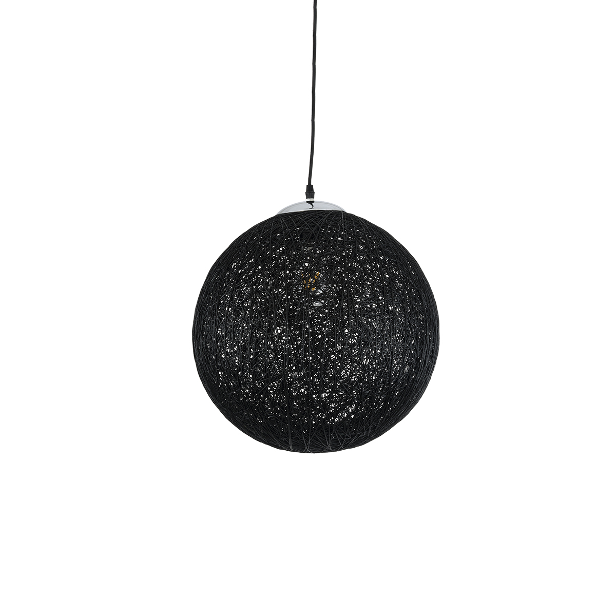 LEDTM® OCEANA 01360 Boho Κρεμαστό Φωτιστικό Οροφής με Ντουί 1 x E27 AC 220-240V IP20 - Μαύρο - Μ40 x Π40 x Υ40cm - Image 5