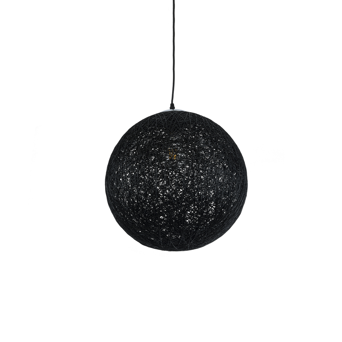 LEDTM® OCEANA 01360 Boho Κρεμαστό Φωτιστικό Οροφής με Ντουί 1 x E27 AC 220-240V IP20 - Μαύρο - Μ40 x Π40 x Υ40cm - Image 6