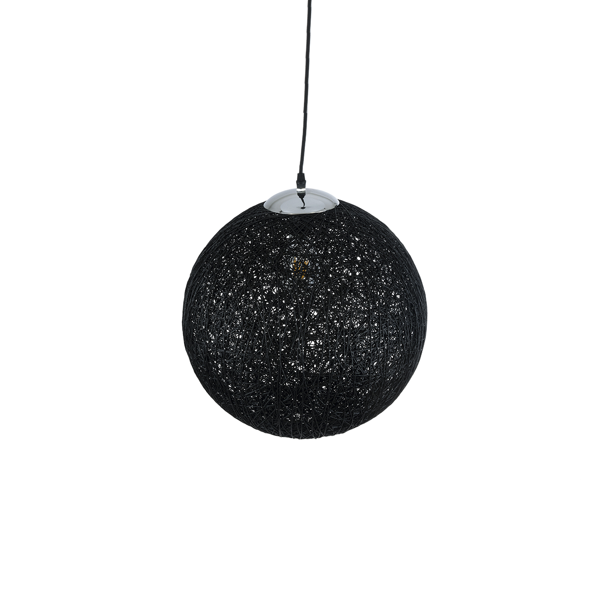 LEDTM® OCEANA 01360 Boho Κρεμαστό Φωτιστικό Οροφής με Ντουί 1 x E27 AC 220-240V IP20 - Μαύρο - Μ40 x Π40 x Υ40cm - Image 7
