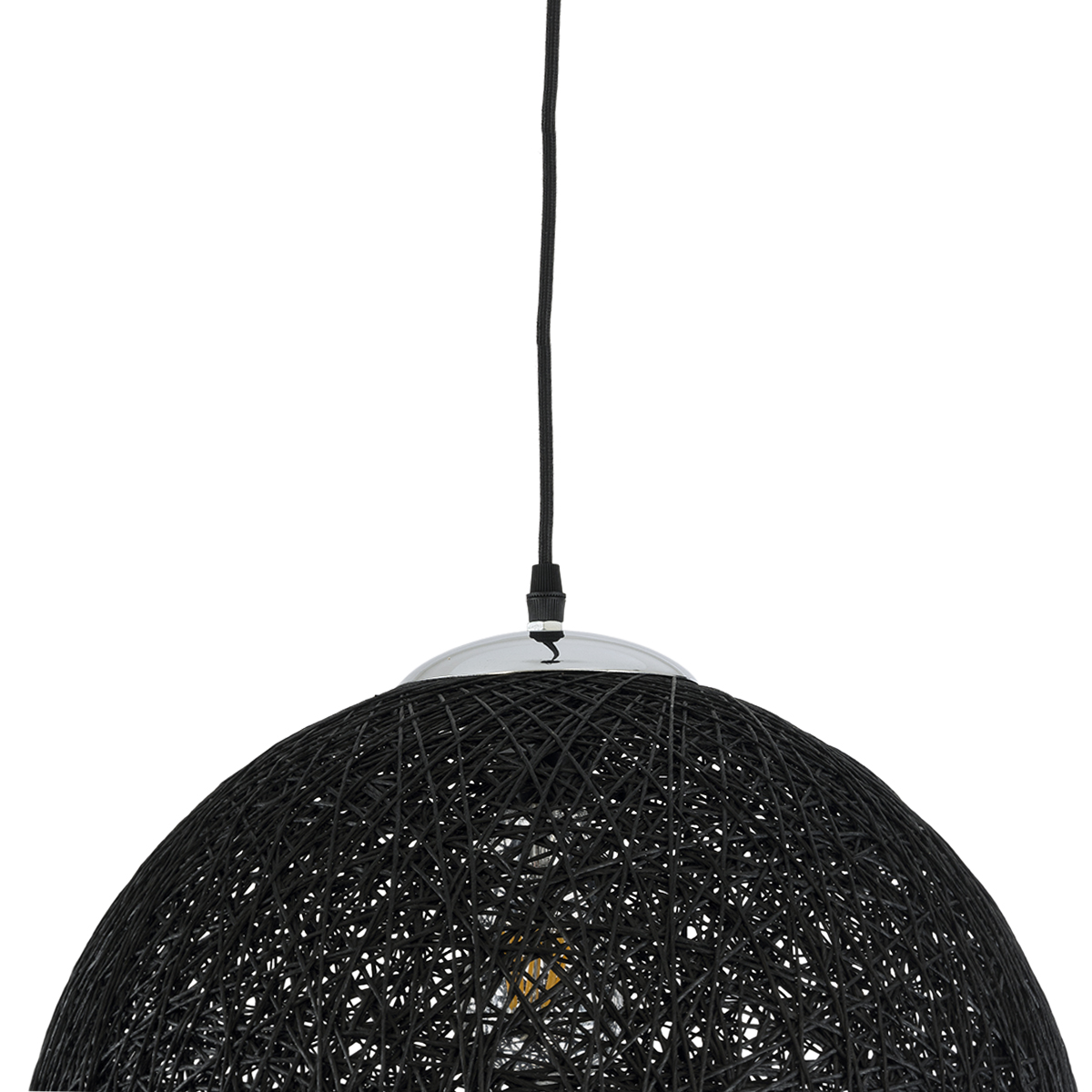 LEDTM® OCEANA 01360 Boho Κρεμαστό Φωτιστικό Οροφής με Ντουί 1 x E27 AC 220-240V IP20 - Μαύρο - Μ40 x Π40 x Υ40cm - Image 8