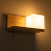 LEDTM® AMITY 01366 Μοντέρνο Φωτιστικό Τοίχου - Απλίκα με Ντουί 1 x E27 AC 220-240V IP20 - Μπεζ & Λευκό - Μ30 x Π14.5 x Υ15cm - Image 3