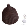 LEDTM® BAHAMAS 01368 Boho Κρεμαστό Φωτιστικό Οροφής με Ντουί 1 x E27 AC 220-240V IP20 - Καφέ - Μ45 x Π45 x Υ45cm - Image 11