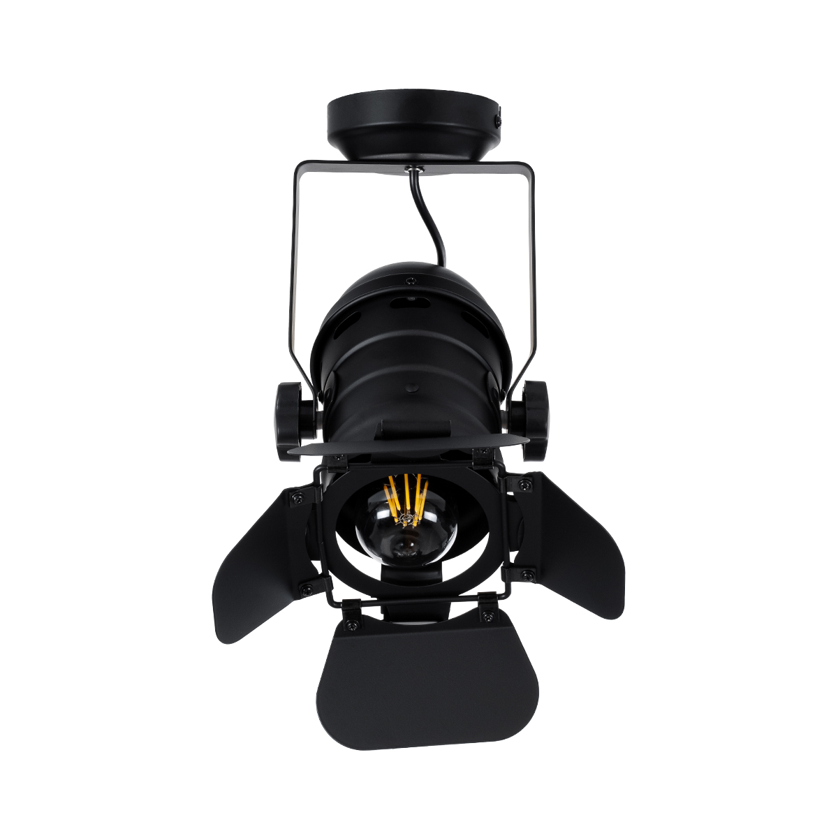 LEDTM® DETROIT 01372 Vintage Φωτιστικό Οροφής με Ντουί 1 x E27 AC 220-240V IP20 - Μαύρο - Μ26 x Π26 x Υ37cm - Image 13
