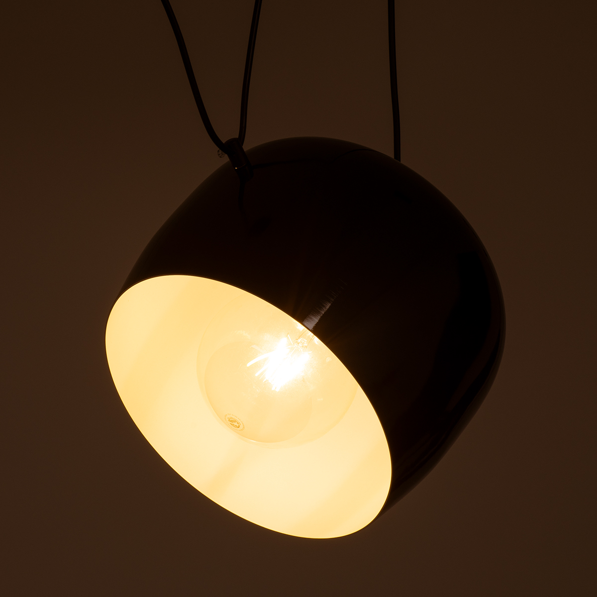 LEDTM® JASPER 01373 Μοντέρνο Κρεμαστό Φωτιστικό Οροφής με Ντουί 1 x E27 AC 220-240V IP20 - Μαύρο & Λευκό - Μ26.5 x Π26.5 x Υ20.5cm - Image 3