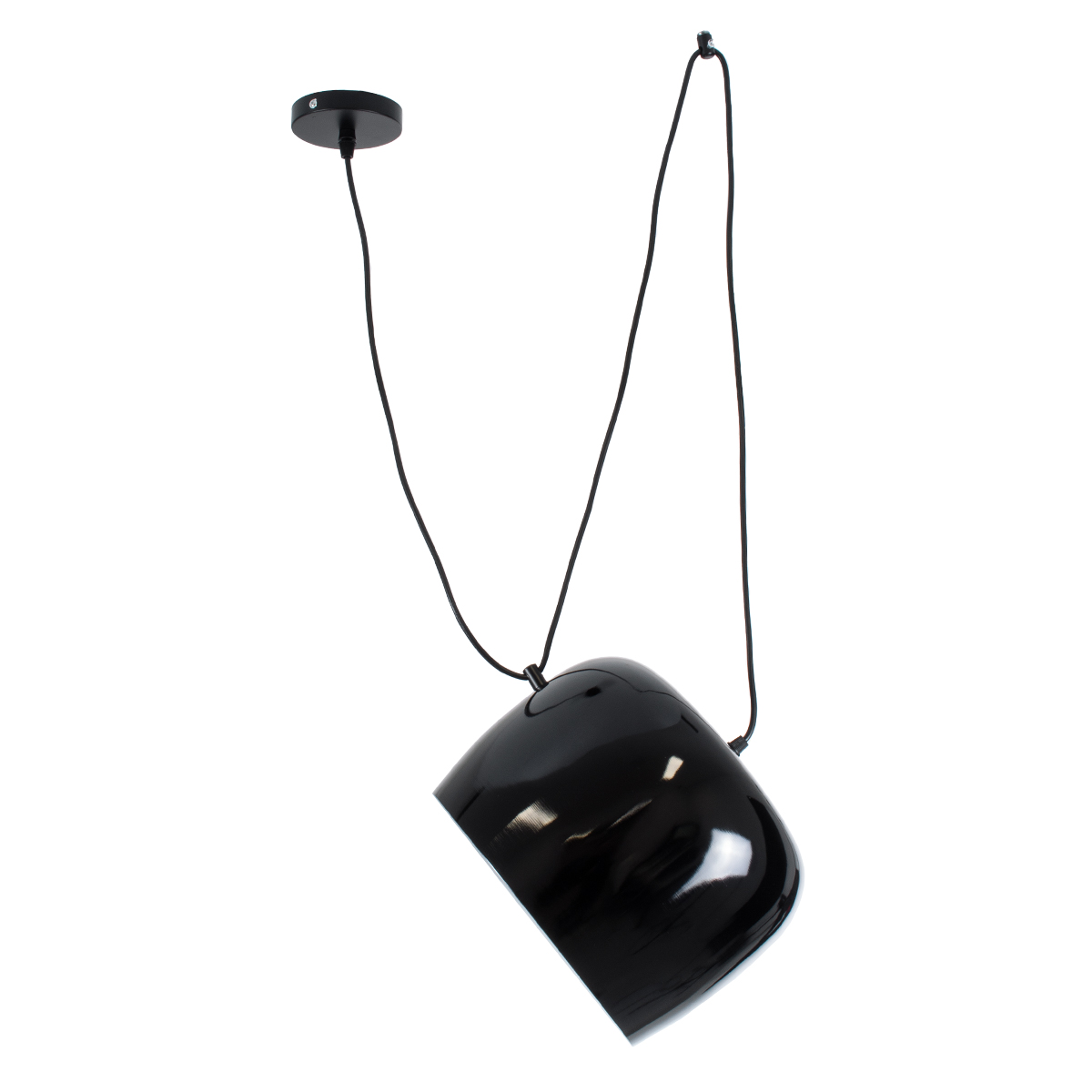 LEDTM® JASPER 01373 Μοντέρνο Κρεμαστό Φωτιστικό Οροφής με Ντουί 1 x E27 AC 220-240V IP20 - Μαύρο & Λευκό - Μ26.5 x Π26.5 x Υ20.5cm - Image 5