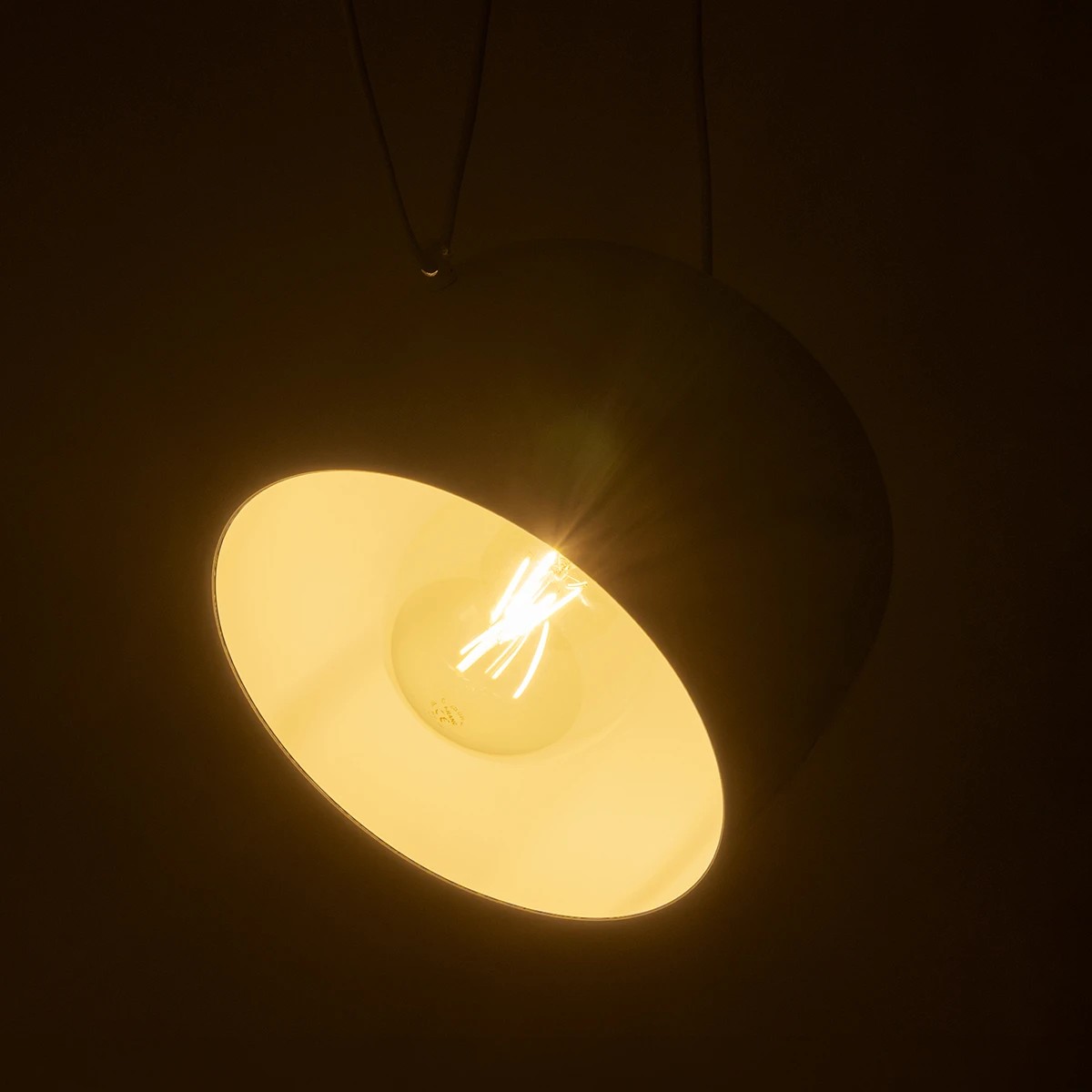 LEDTM® JASPER 01374 Μοντέρνο Κρεμαστό Φωτιστικό Οροφής με Ντουί 1 x E27 AC 220-240V IP20 - Λευκό - Μ25 x Π25 x Υ22cm - Image 3