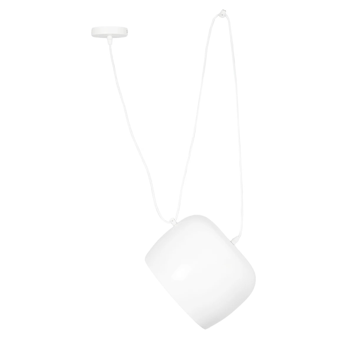 LEDTM® JASPER 01374 Μοντέρνο Κρεμαστό Φωτιστικό Οροφής με Ντουί 1 x E27 AC 220-240V IP20 - Λευκό - Μ25 x Π25 x Υ22cm - Image 5