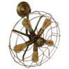 LEDTM® FAN 01381 Vintage Φωτιστικό Τοίχου - Απλίκα με Ντουί 5 x E27 AC 220-240V IP20 - Μπρούτζινο - Μ46 x Π22 x Υ46cm - Image 5