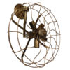 LEDTM® FAN 01381 Vintage Φωτιστικό Τοίχου - Απλίκα με Ντουί 5 x E27 AC 220-240V IP20 - Μπρούτζινο - Μ46 x Π22 x Υ46cm - Image 6