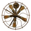 LEDTM® FAN 01381 Vintage Φωτιστικό Τοίχου - Απλίκα με Ντουί 5 x E27 AC 220-240V IP20 - Μπρούτζινο - Μ46 x Π22 x Υ46cm - Image 3