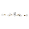 LEDTM® OLINDA 01383 Μοντέρνο Φωτιστικό Οροφής με Ντουί 10 x E27 AC 220-240V IP20 - Λευκό & Χρυσό - Μ95 x Π95 x Υ17cm - Image 3