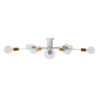 LEDTM® OLINDA 01383 Μοντέρνο Φωτιστικό Οροφής με Ντουί 10 x E27 AC 220-240V IP20 - Λευκό & Χρυσό - Μ95 x Π95 x Υ17cm - Image 4