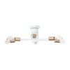 LEDTM® OLINDA 01385 Μοντέρνο Φωτιστικό Οροφής με Ντουί 6 x E27 AC 220-240V IP20 - Λευκό & Χάλκινο - Μ60 x Π60 x Υ20cm - Image 5
