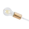 LEDTM® OLINDA 01385 Μοντέρνο Φωτιστικό Οροφής με Ντουί 6 x E27 AC 220-240V IP20 - Λευκό & Χάλκινο - Μ60 x Π60 x Υ20cm - Image 7