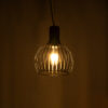 LEDTM® SCANDI 01386 Vintage Κρεμαστό Φωτιστικό Οροφής με Ντουί 1 x E27 AC 220-240V IP20 - Μαύρο - Μ23 x Π23 x Υ30cm - Image 3