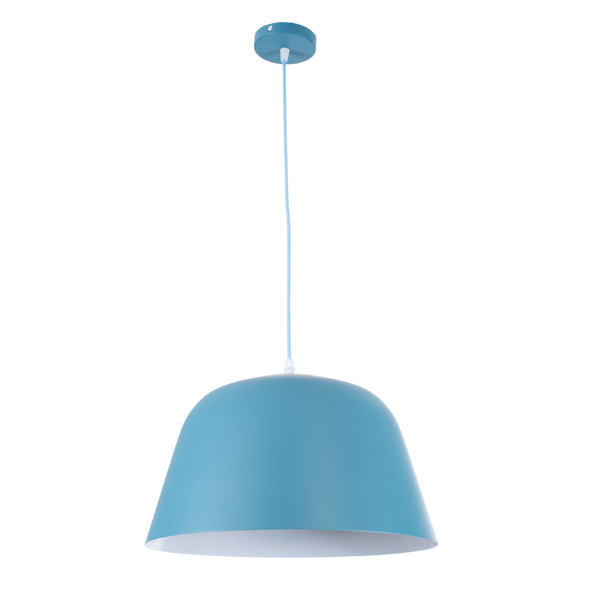 LEDTM® UPVALE 01286 Μοντέρνο Κρεμαστό Φωτιστικό Οροφής με Ντουί 1 x E27 AC 220-240V IP20 - Γαλάζιο & Λευκό - Μ40 x Π40 x Υ24cm - Image 4