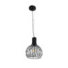 LEDTM® SCANDI 01386 Vintage Κρεμαστό Φωτιστικό Οροφής με Ντουί 1 x E27 AC 220-240V IP20 - Μαύρο - Μ23 x Π23 x Υ30cm - Image 4