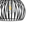 LEDTM® SCANDI 01386 Vintage Κρεμαστό Φωτιστικό Οροφής με Ντουί 1 x E27 AC 220-240V IP20 - Μαύρο - Μ23 x Π23 x Υ30cm - Image 8