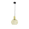 LEDTM® SCANDI 01387 Vintage Κρεμαστό Φωτιστικό Οροφής με Ντουί 1 x E27 AC 220-240V IP20 - Μπεζ - Μ23 x Π23 x Υ30cm - Image 4