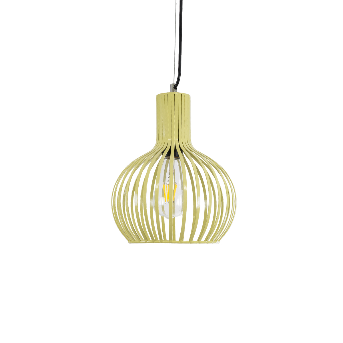 LEDTM® SCANDI 01387 Vintage Κρεμαστό Φωτιστικό Οροφής με Ντουί 1 x E27 AC 220-240V IP20 - Μπεζ - Μ23 x Π23 x Υ30cm - Image 5