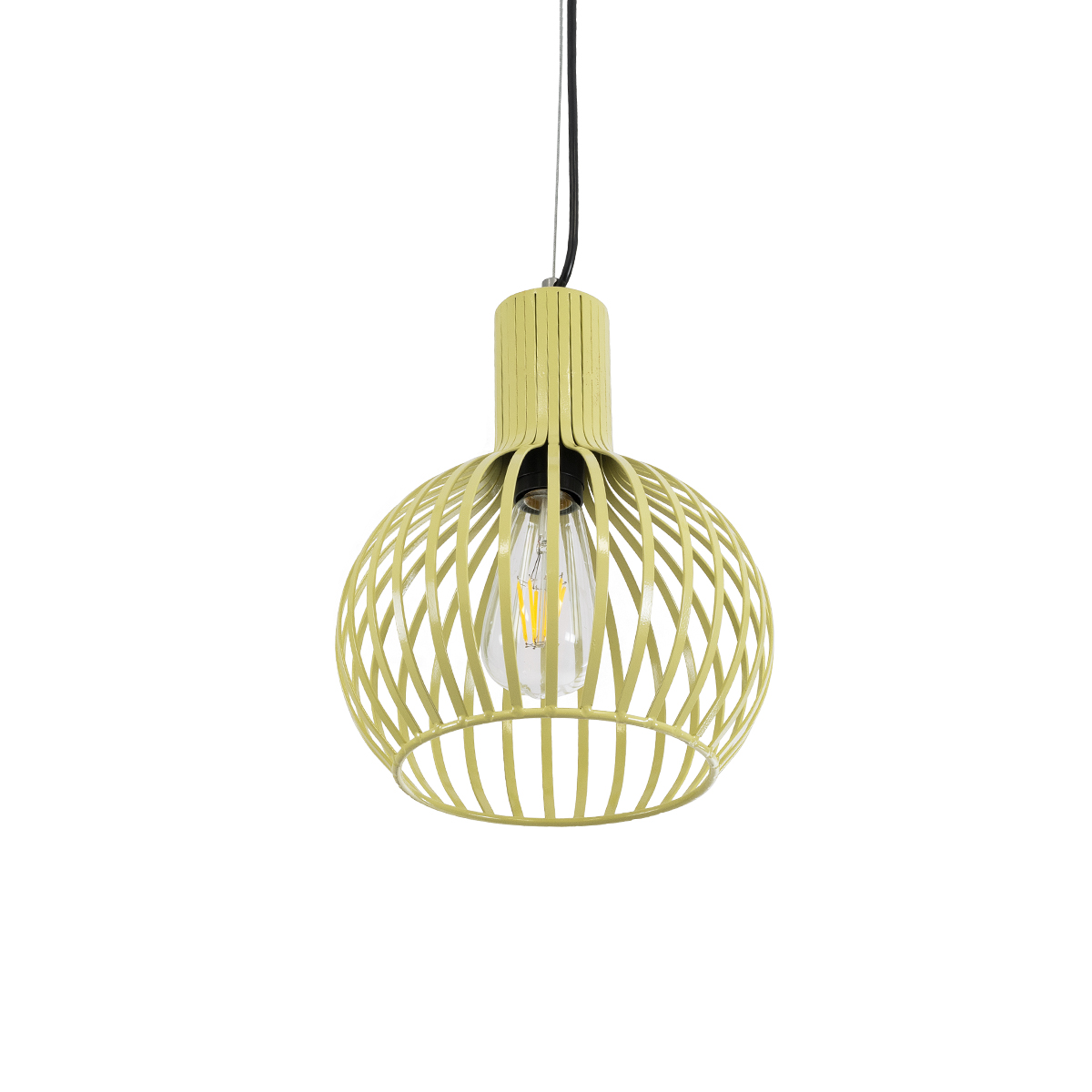 LEDTM® SCANDI 01387 Vintage Κρεμαστό Φωτιστικό Οροφής με Ντουί 1 x E27 AC 220-240V IP20 - Μπεζ - Μ23 x Π23 x Υ30cm - Image 6