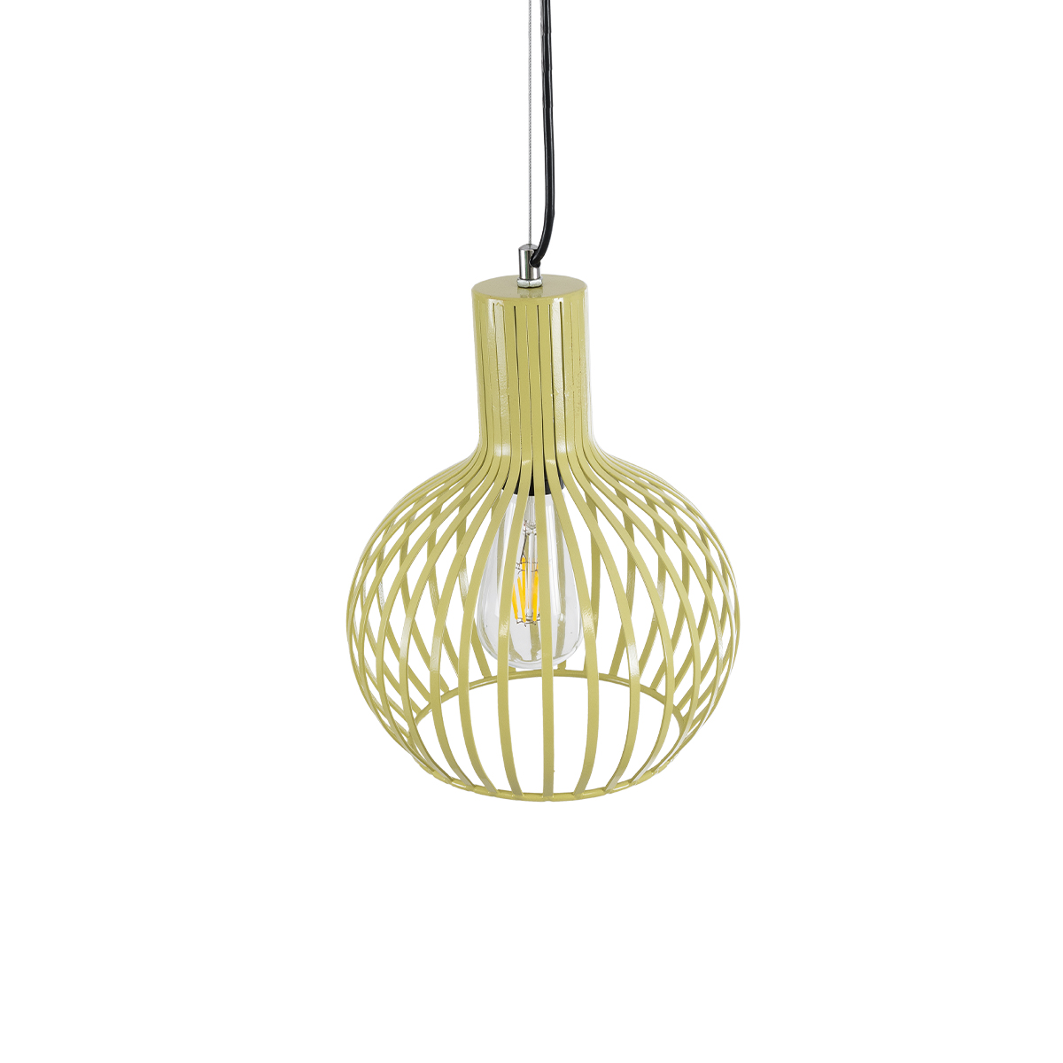 LEDTM® SCANDI 01387 Vintage Κρεμαστό Φωτιστικό Οροφής με Ντουί 1 x E27 AC 220-240V IP20 - Μπεζ - Μ23 x Π23 x Υ30cm - Image 7