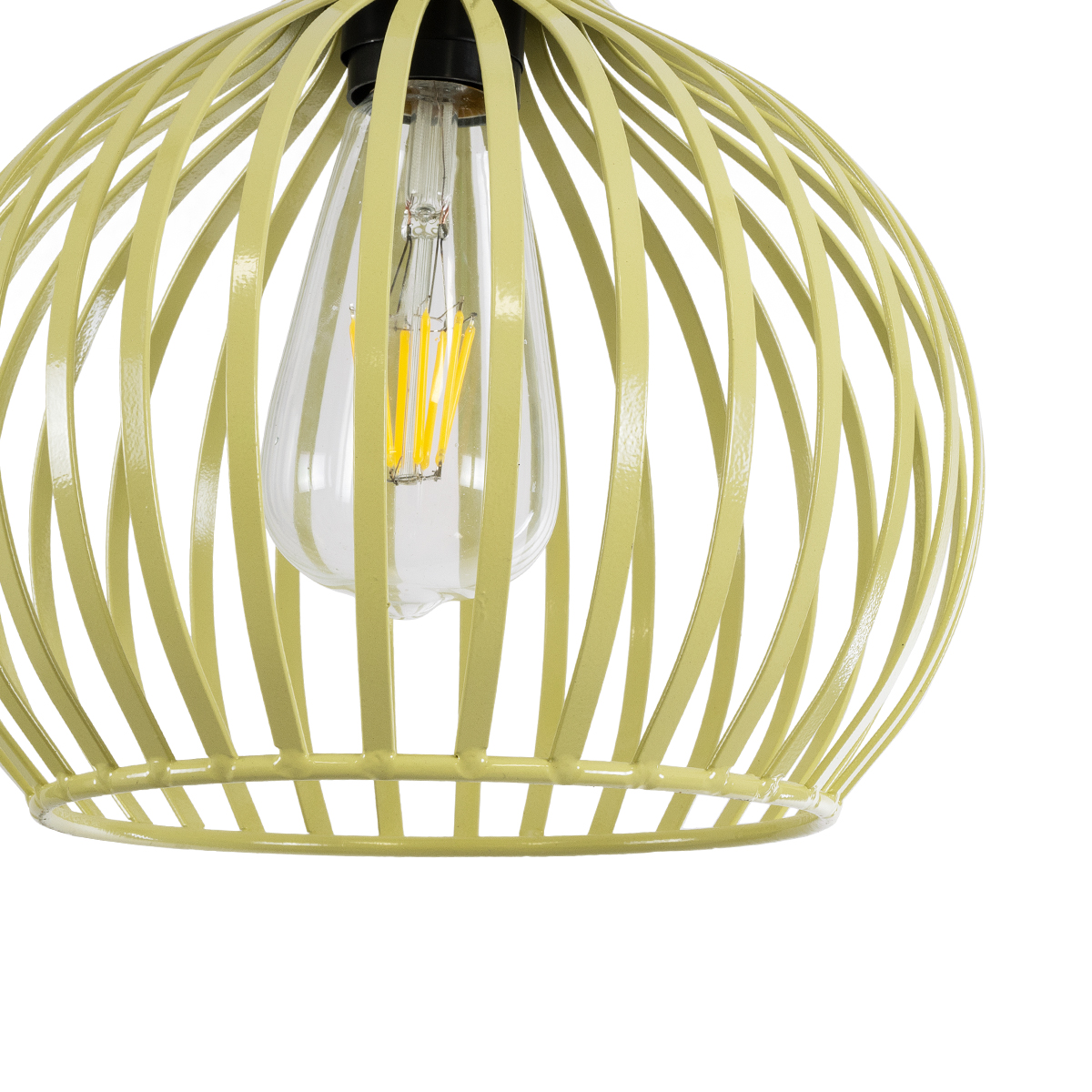 LEDTM® SCANDI 01387 Vintage Κρεμαστό Φωτιστικό Οροφής με Ντουί 1 x E27 AC 220-240V IP20 - Μπεζ - Μ23 x Π23 x Υ30cm - Image 8